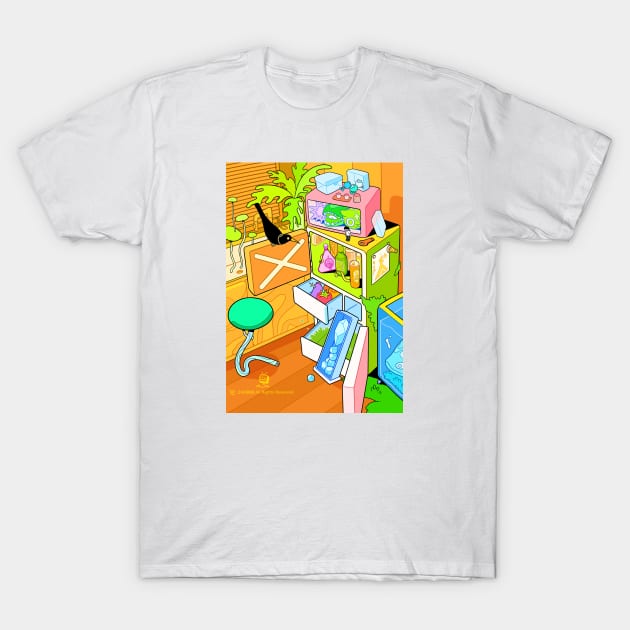 Refrigerator Color T-Shirt by linzaoyu